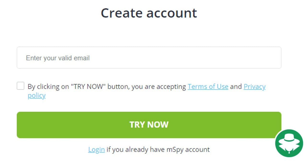 Buat Akun Aplikasi Sadap mSpy