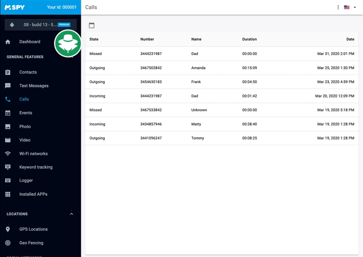 Cara rekam sadap Panggilan - dengan mSpy