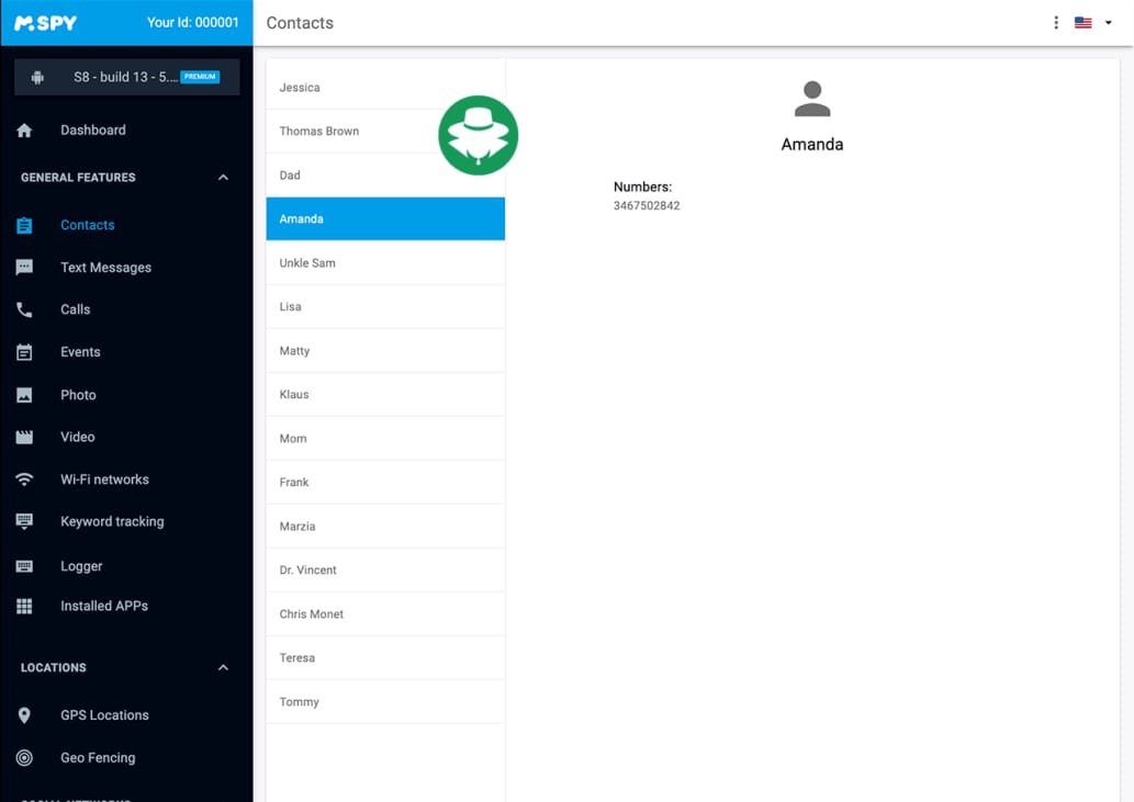 Contact - Aplikasi keylogger iPhone & iPad