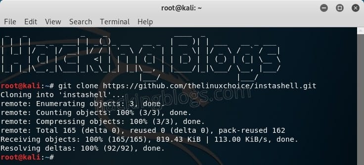 Script hack instagram instashell