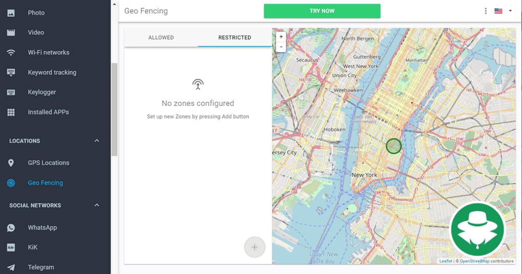 Aplikasi lacak lokasi Line - mSpy