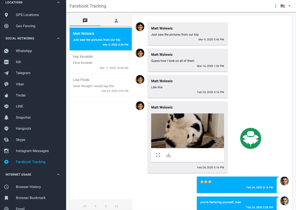 Aplikasi Hack Facebook Messenger - mSpy
