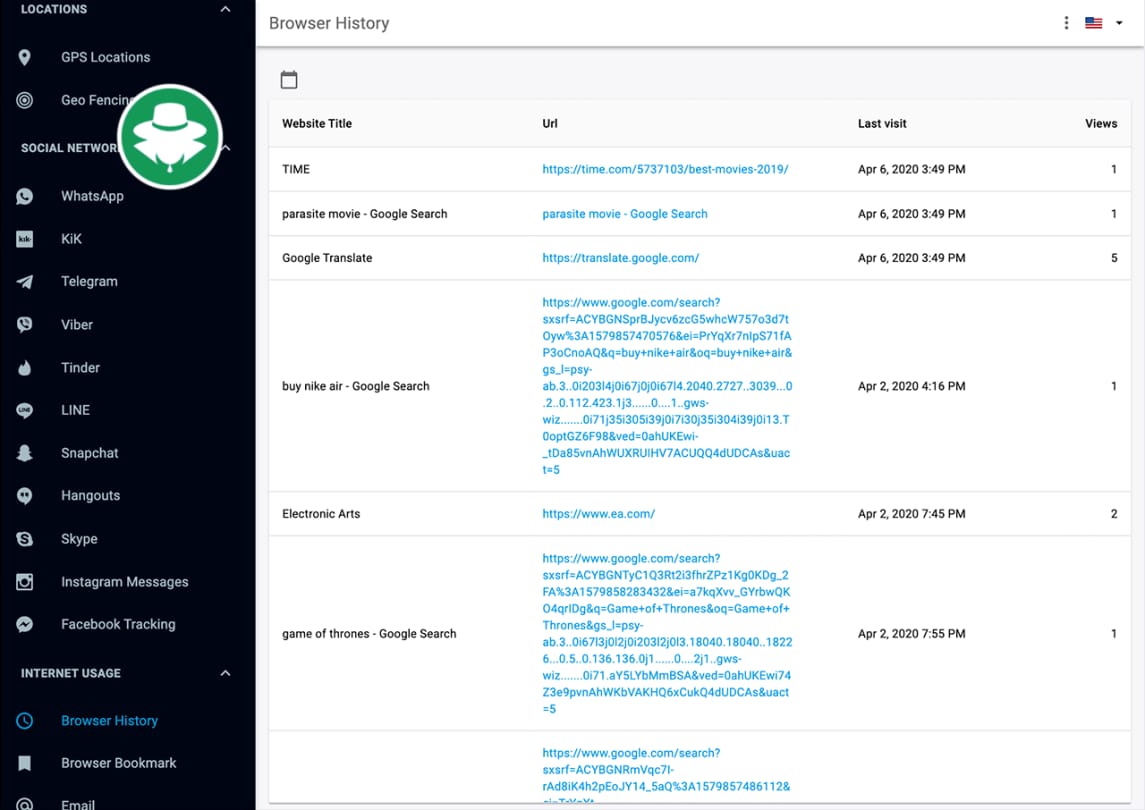 Aplikasi Keylogger browser Android dan iPhone
