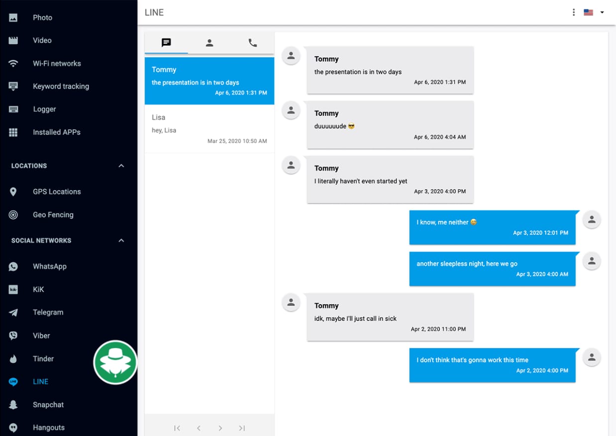 Hack Aplikasi Line - mSpy