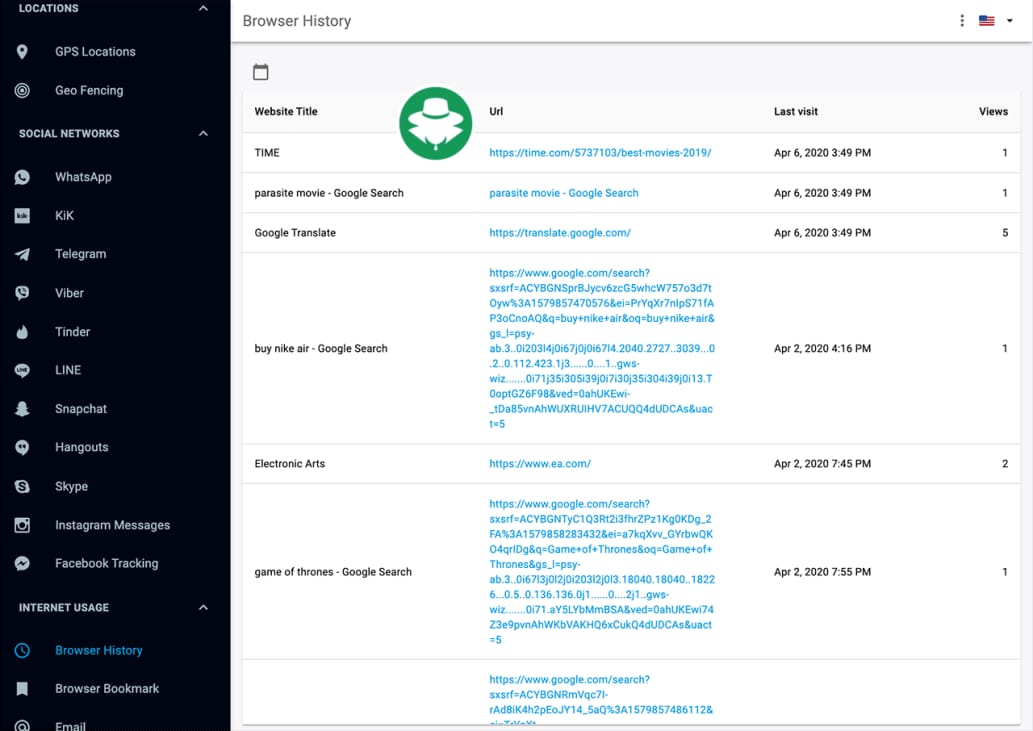 Melihat Data Browser - Aplikasi Keylogger iPhone