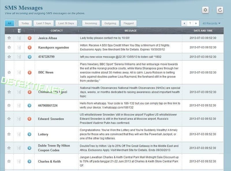 Sadap SMS - FlexiSpy