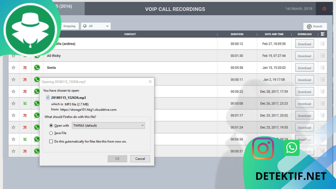 Sadap Panggilan WhatsApp
