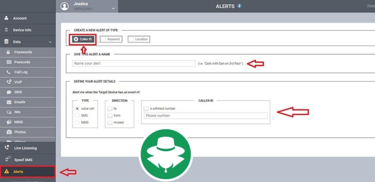 SADAP HP dengan Spyera