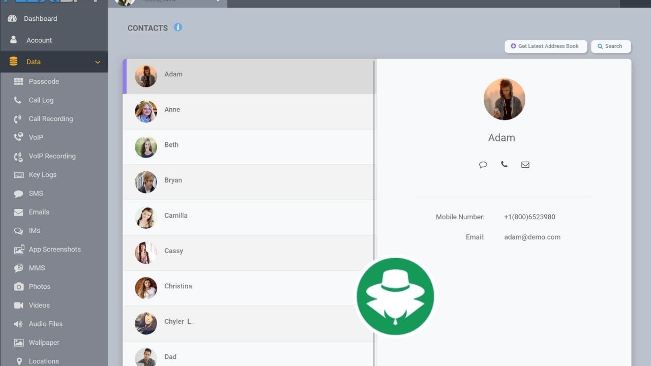 Demo Bajak Daftar Kontak -SpyEra