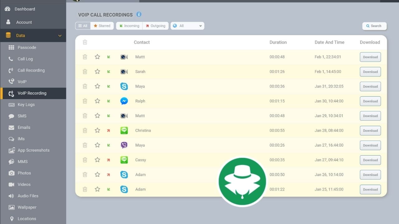  Demo Rekam Panggilan WhatsApp, Facebook, Line