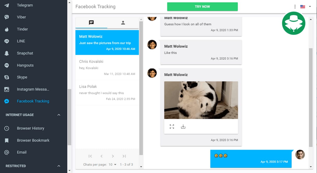 Sadap pesan Facebook tanpa kata sandi