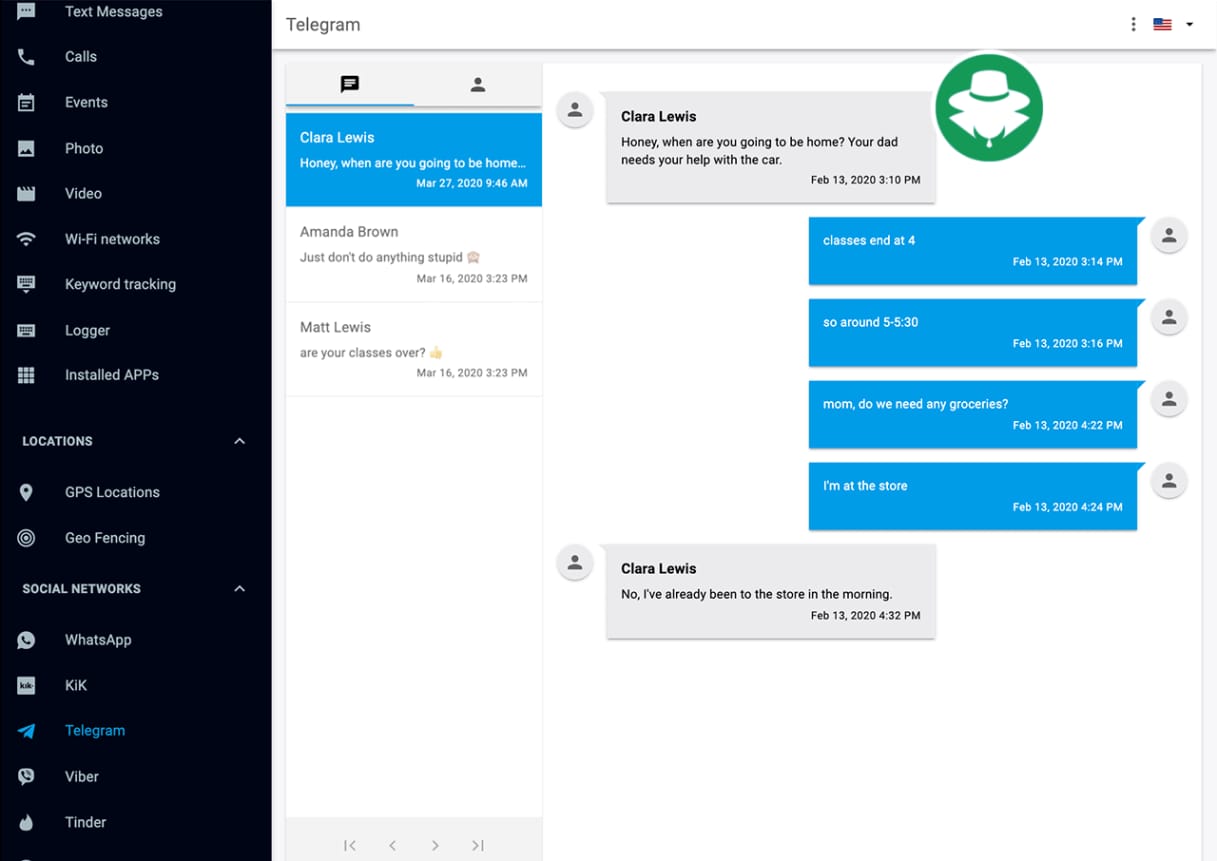 Hack Chat Telegram - mSpy