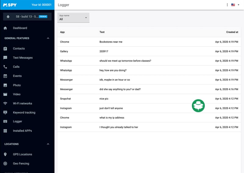 Aplikasi Keylogger untuk Android dan iPhone