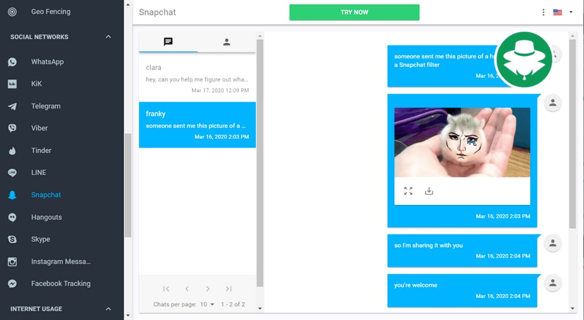 Cara mudah bajak obrolan chat snapchat