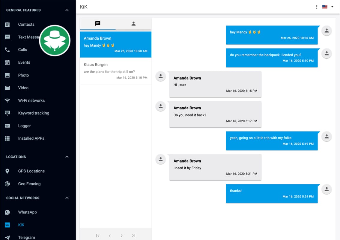 Metode Penyadap Pesan KiK