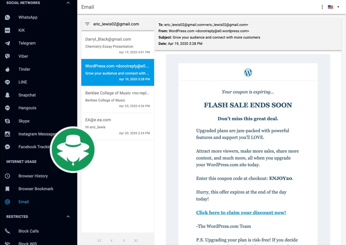 Aplikasi hack pesan Gmail