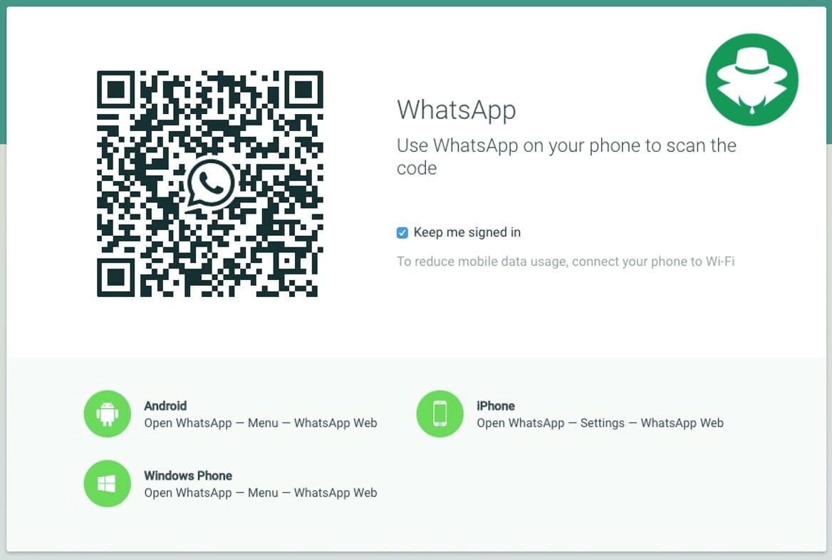 Cara Sadap WA dengan QR Kode