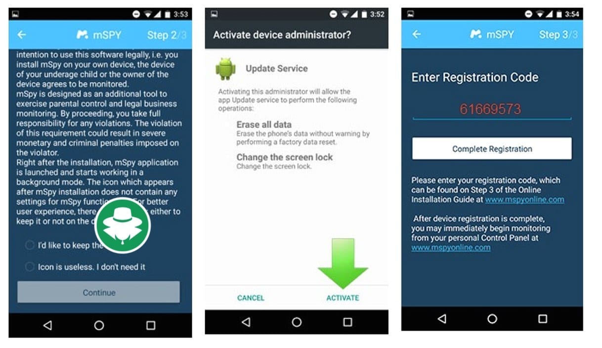 Masukan kode registrasi