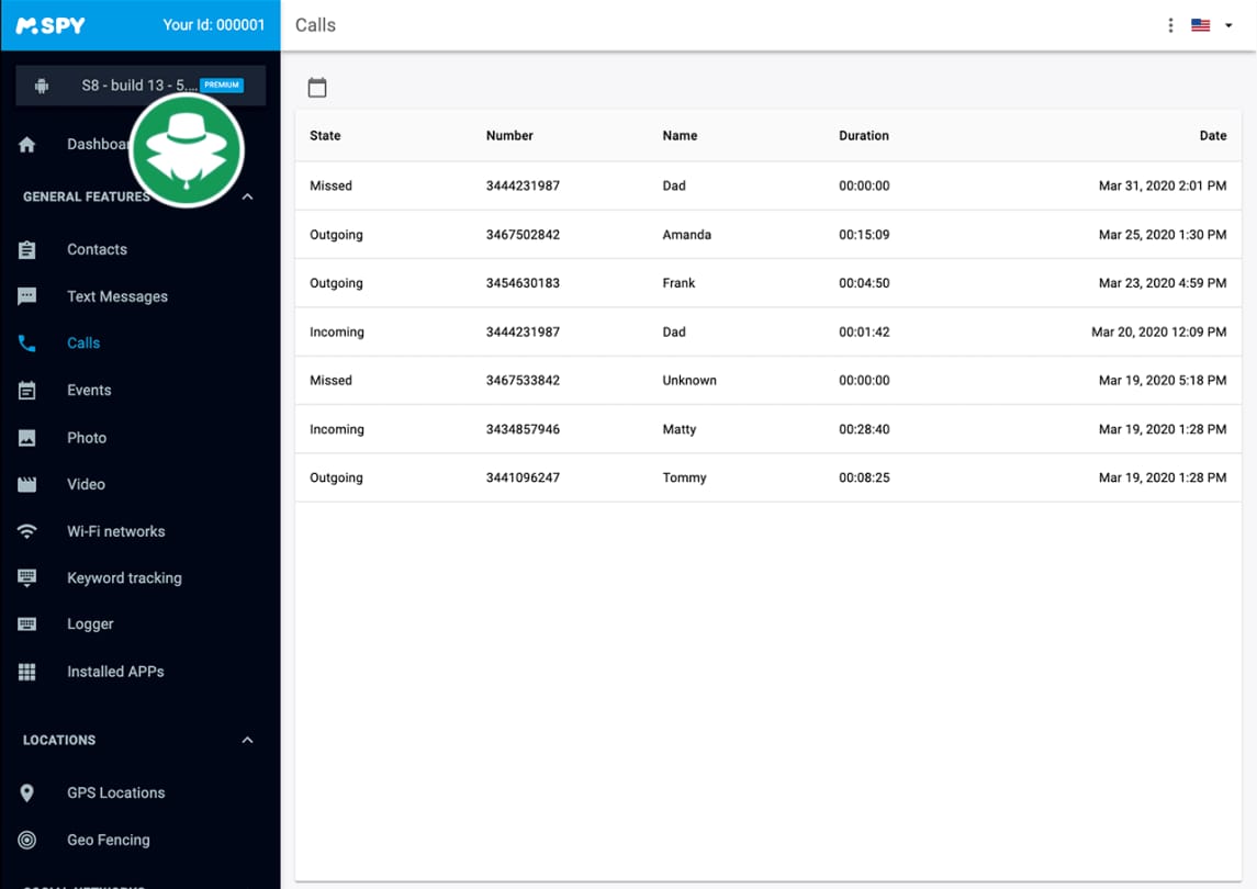 Penyadap panggilan suara telepon