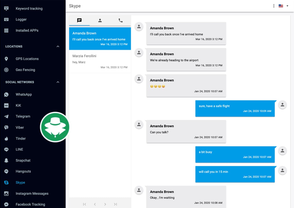 Aplikasi Hack Chat Skype - mSpy