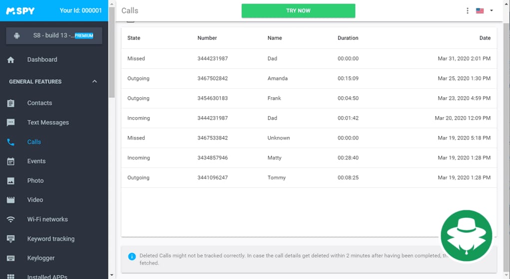 Aplikasi Rekam Panggilan - mSpy