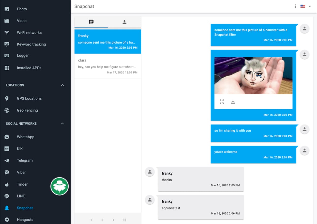 Aplikasi Penyadap Pesan Teks Snapchat