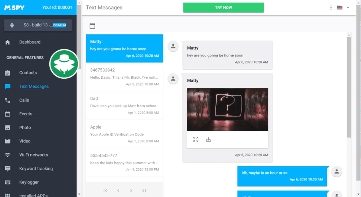 Aplikasi Penyadap Pesan SMS