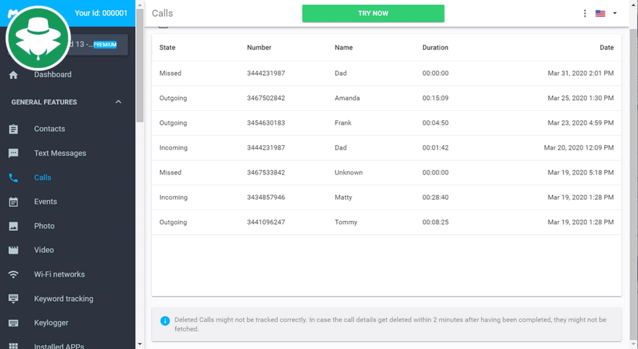 Rekam panggilan suara jarak jauh - mSpy