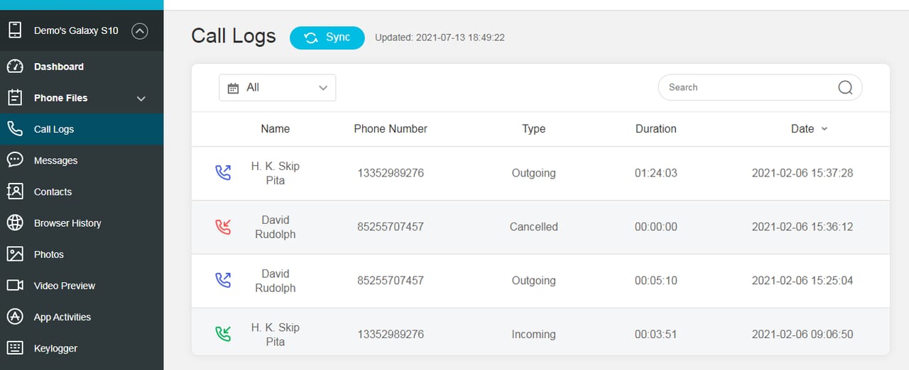 Rekam Panggilan Telepon - ClevGuard