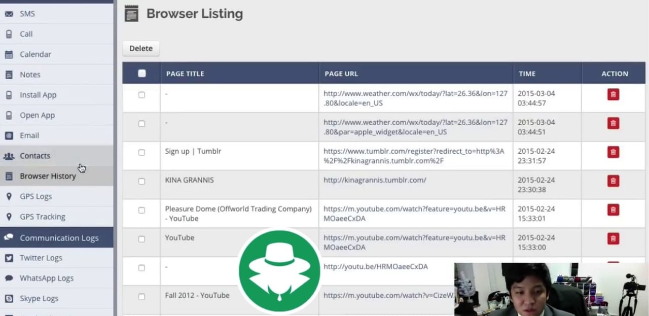 Sadap Browser - Aplikasi Highster Mobile