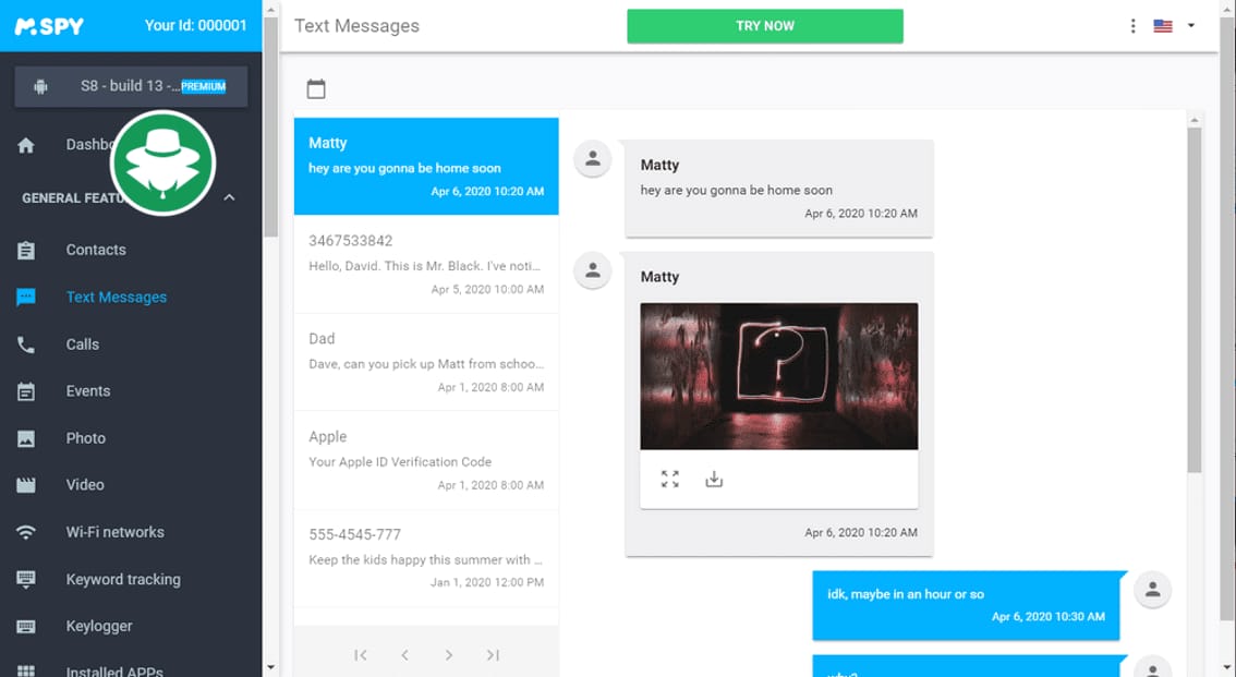 Metode Penyadap Pesan Teks SMS
