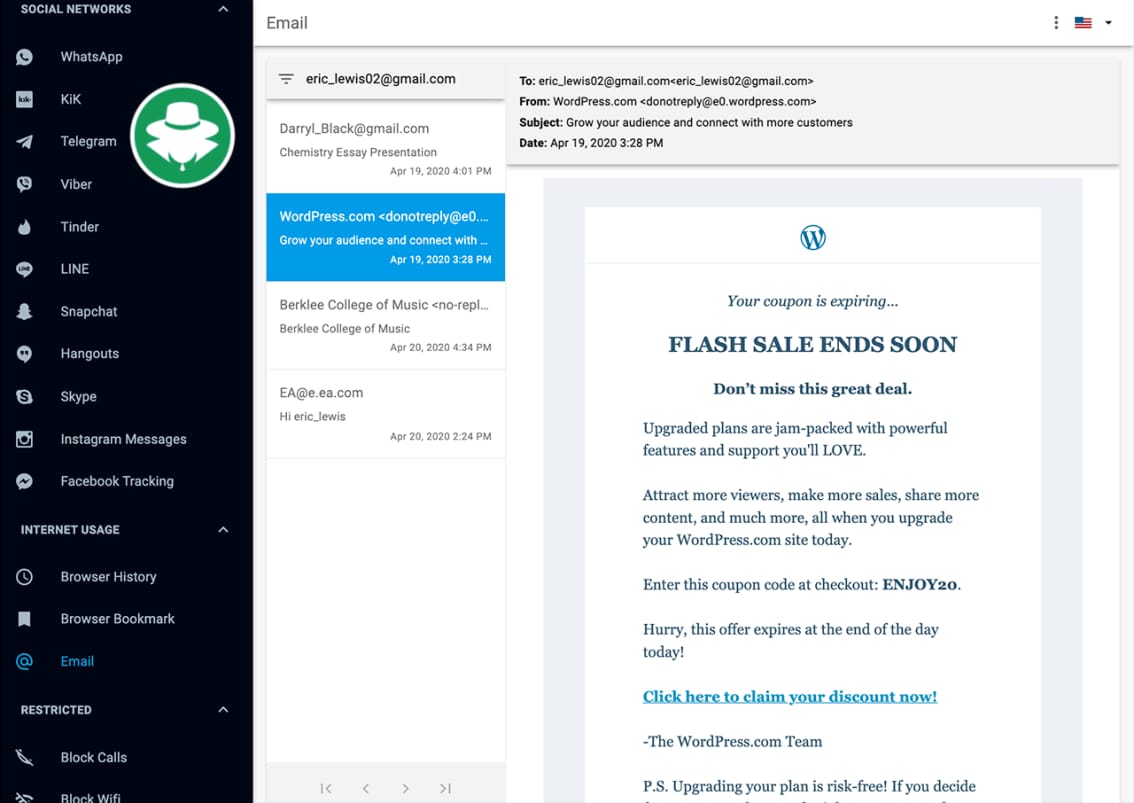 Demo Hack Akun Gmail - mSpy