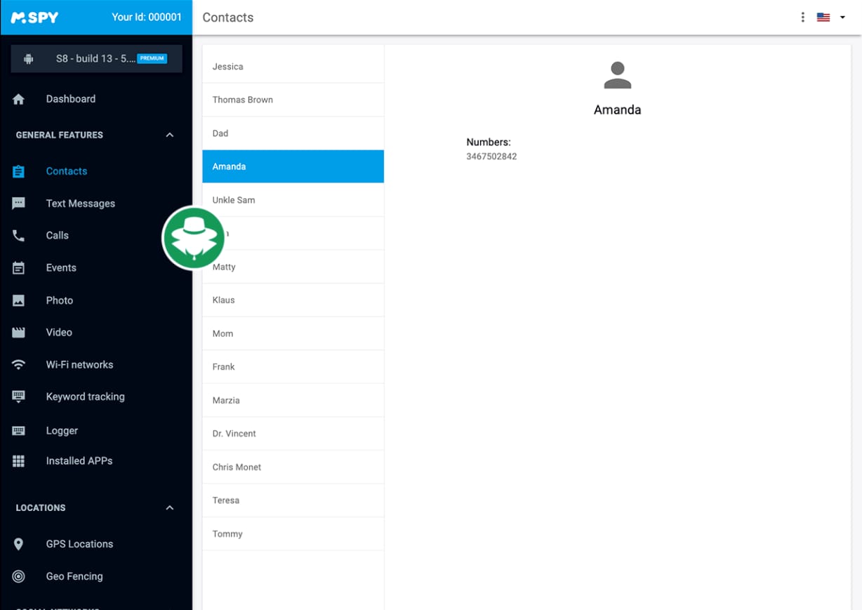 Aplikasi sadap kontak nama