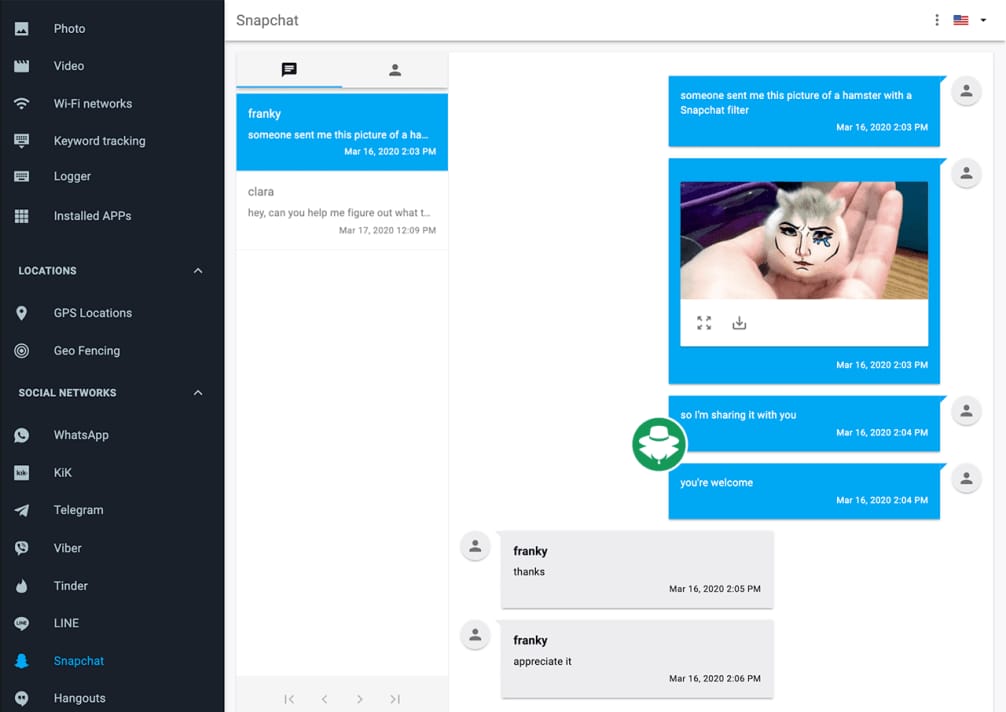 Aplikasi Sadap SnapChat mSpy